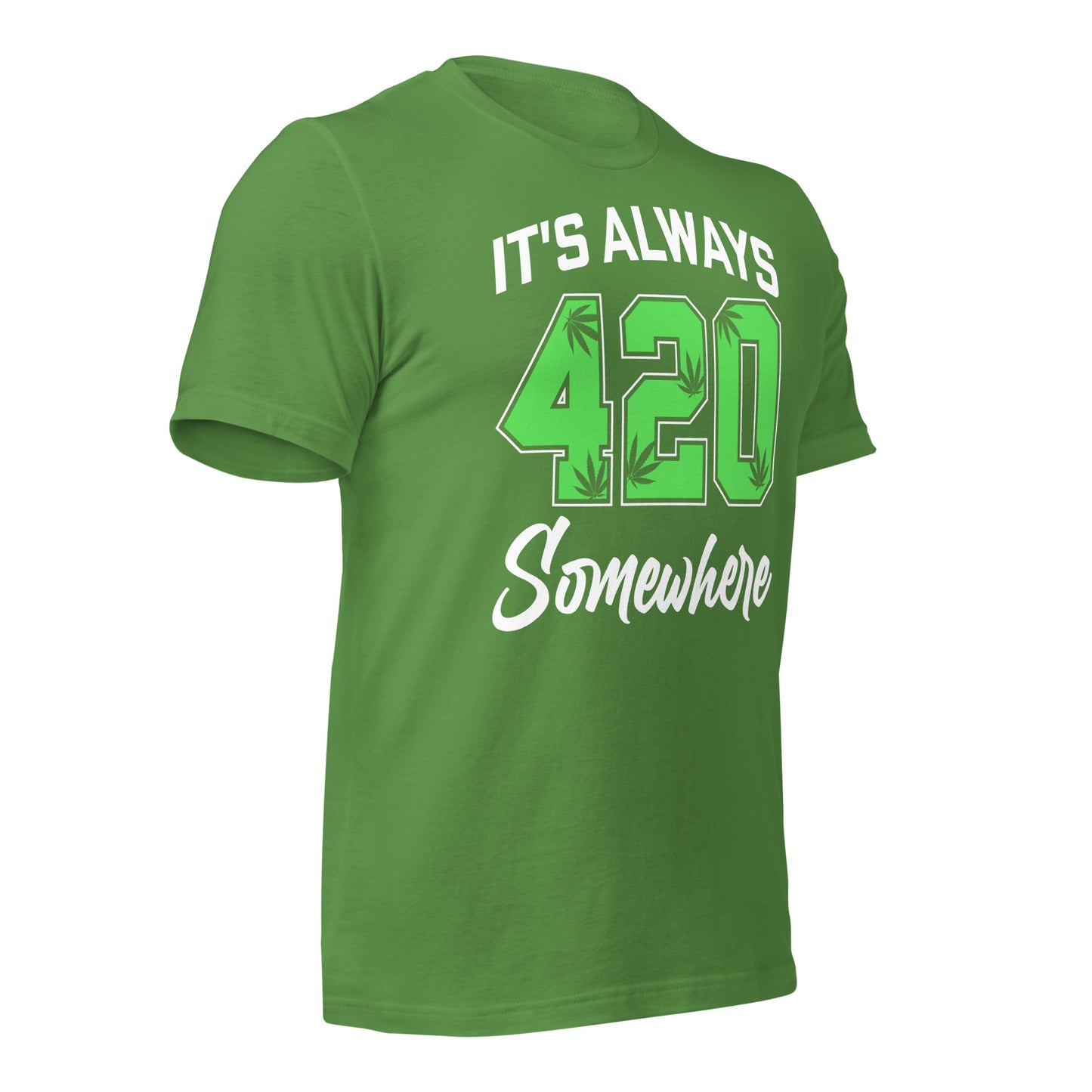 It's Always 420 Somewhere Bella Canvas Adult T-Shirt