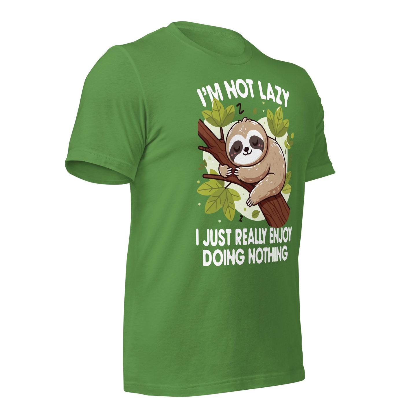 I'm Not Lazy I Just Really Enjoy Doing Nothing Funny Sloth Bella Canvas Adult T-Shirt