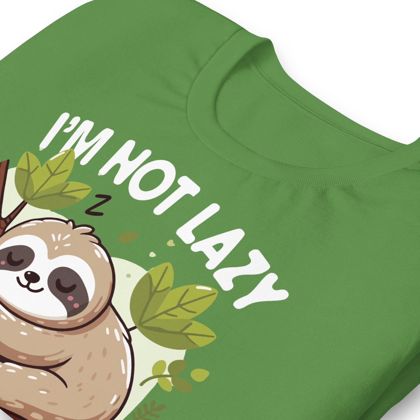 I'm Not Lazy I Just Really Enjoy Doing Nothing Funny Sloth Bella Canvas Adult T-Shirt