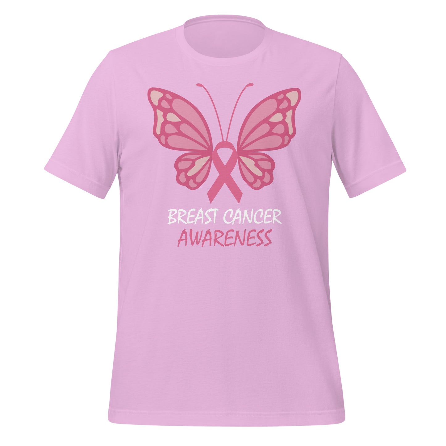 Breast Cancer Awareness Butterfly Bella Canvas Adult T-Shirt