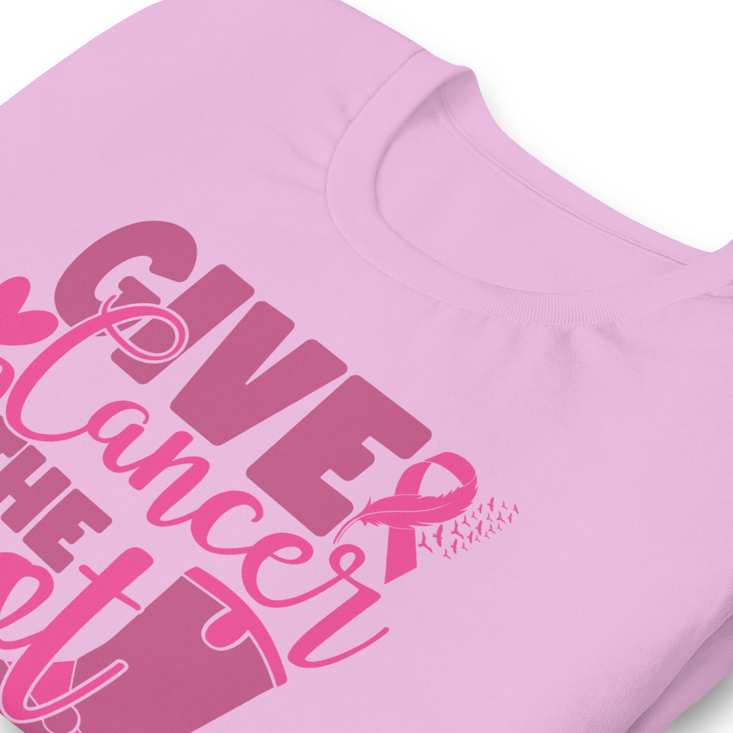 Give Cancer The Boot Breast Cancer Awareness Bella Canvas Adult T-Shirt