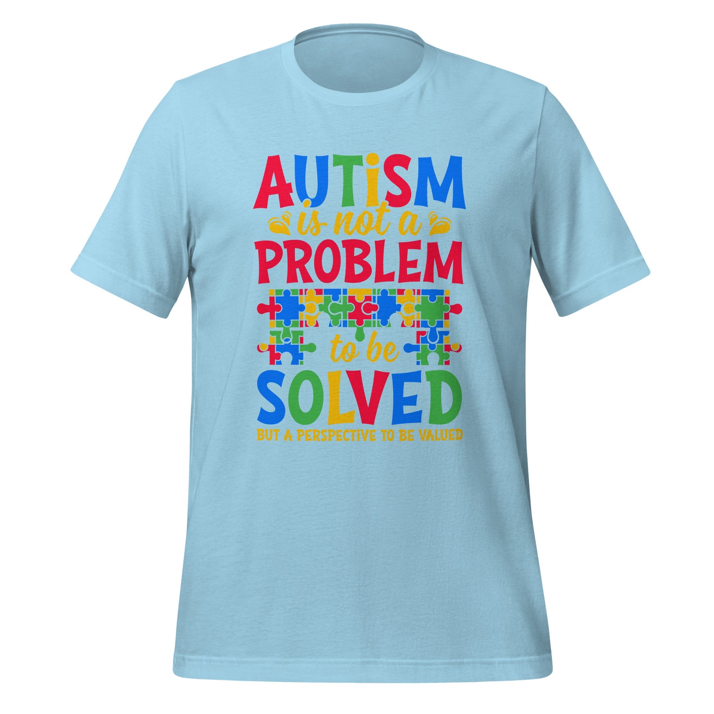 Autism Acceptance Together Quality Cotton Bella Canvas Adult T-Shirt