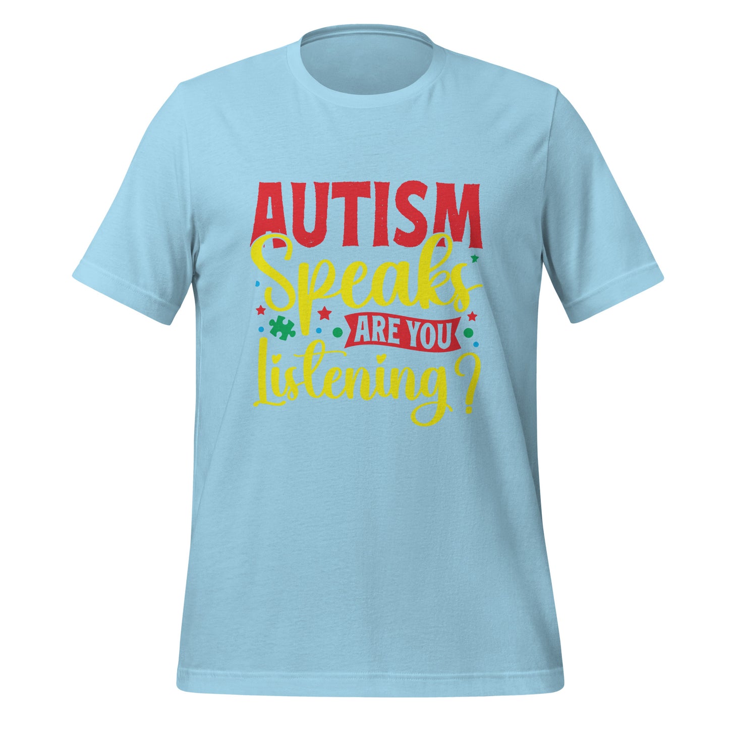 Autism Acceptance Together Quality Cotton Bella Canvas Adult T-Shirt