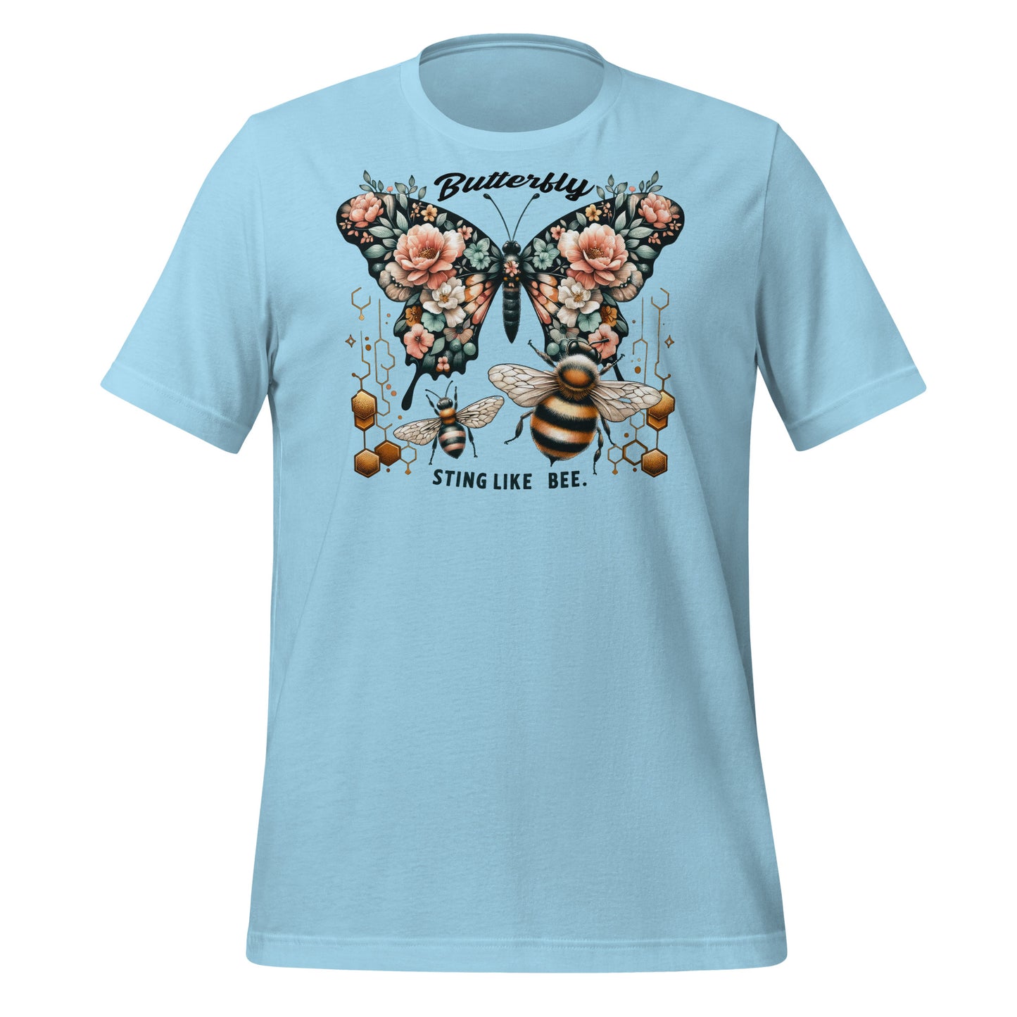 Butterfly, Sting Like a Bee Quality Cotton Bella Canvas Adult T-Shirt