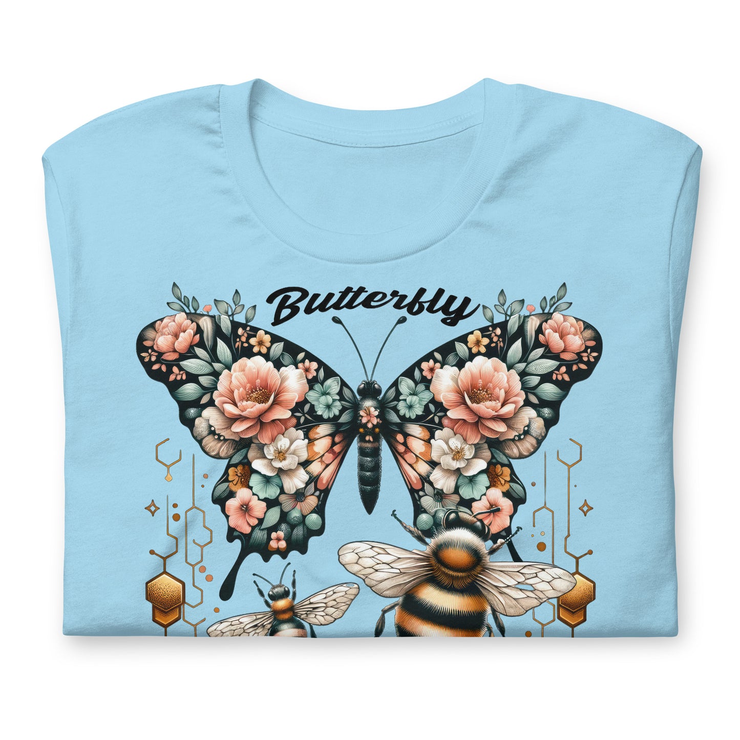 Butterfly, Sting Like a Bee Quality Cotton Bella Canvas Adult T-Shirt
