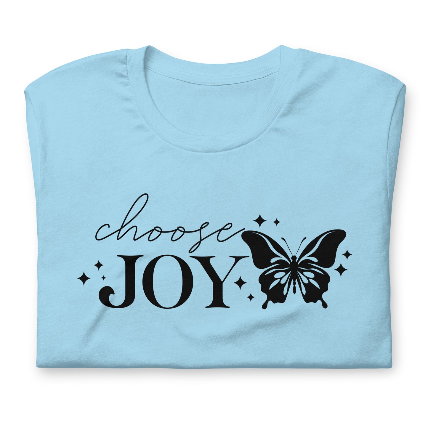 Choose Joy Butterfly Quality Cotton Bella Canvas Adult T-Shirt