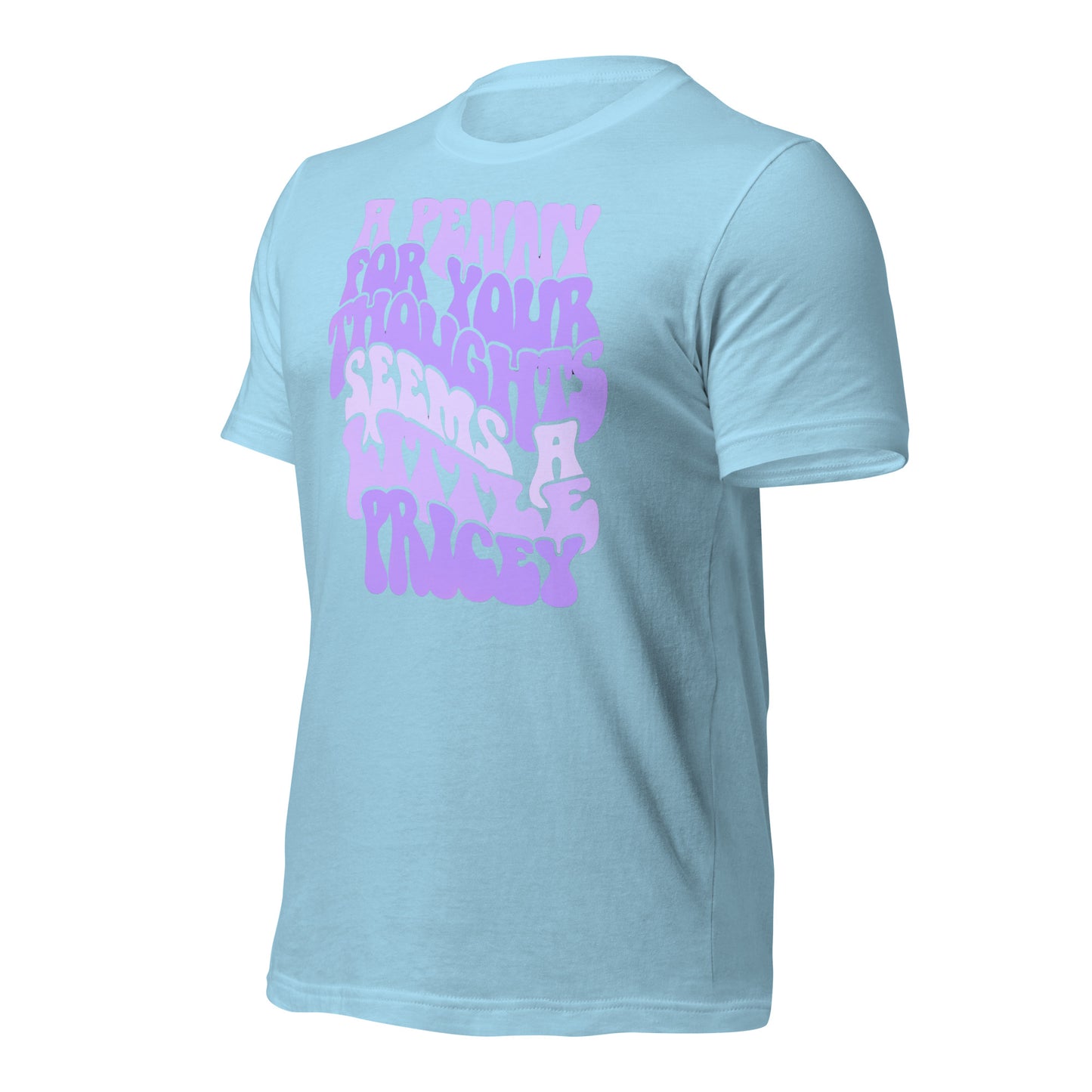 A Penny For Your Thoughts Seems A Little Pricey Funny Bella Canvas Adult T-Shirt