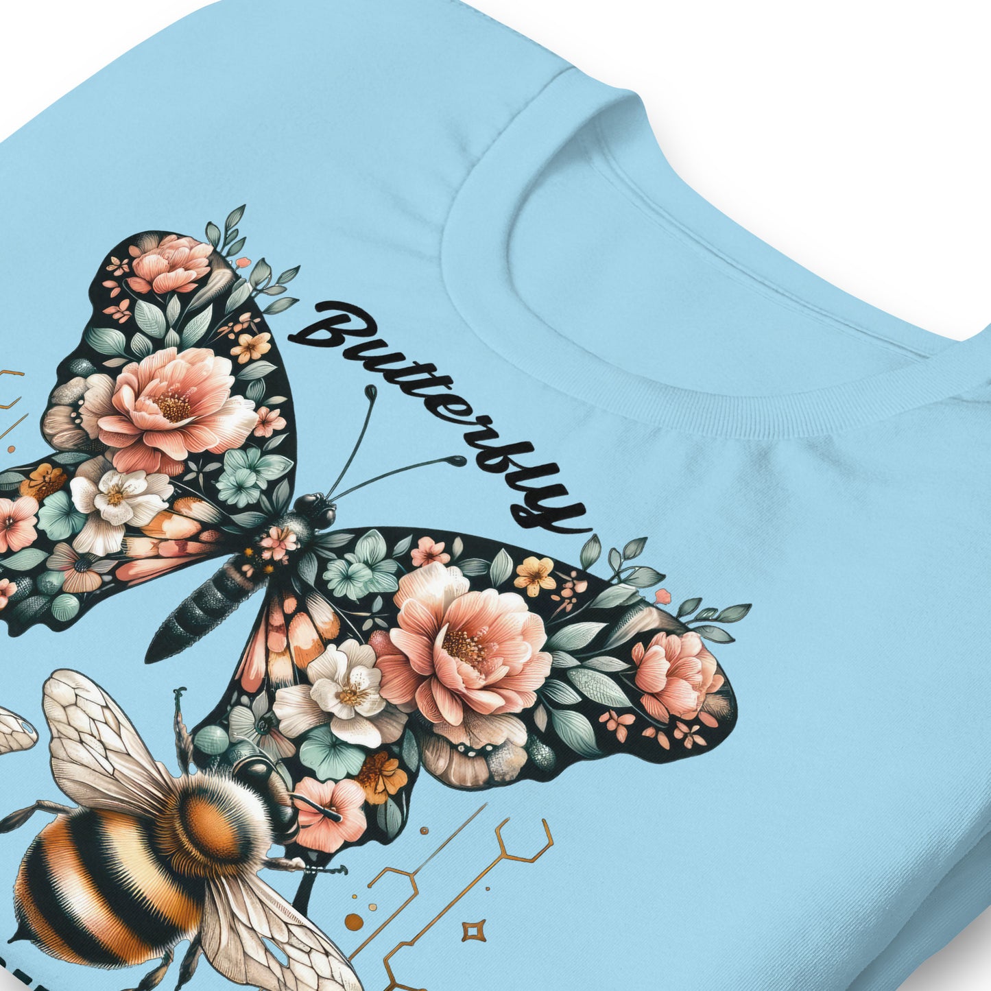 Butterfly, Sting Like a Bee Quality Cotton Bella Canvas Adult T-Shirt