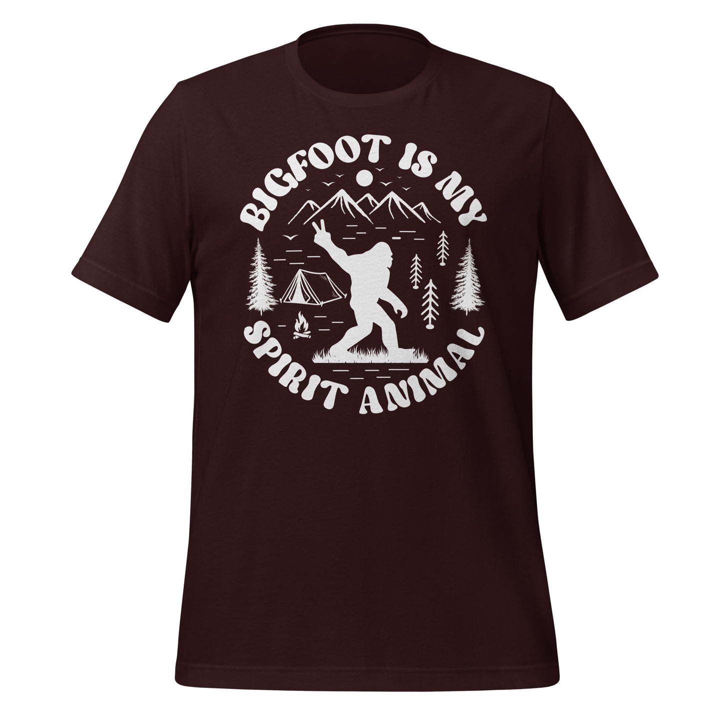 Bigfoot is My Spirit Animal Bella Canvas Adult T-Shirt