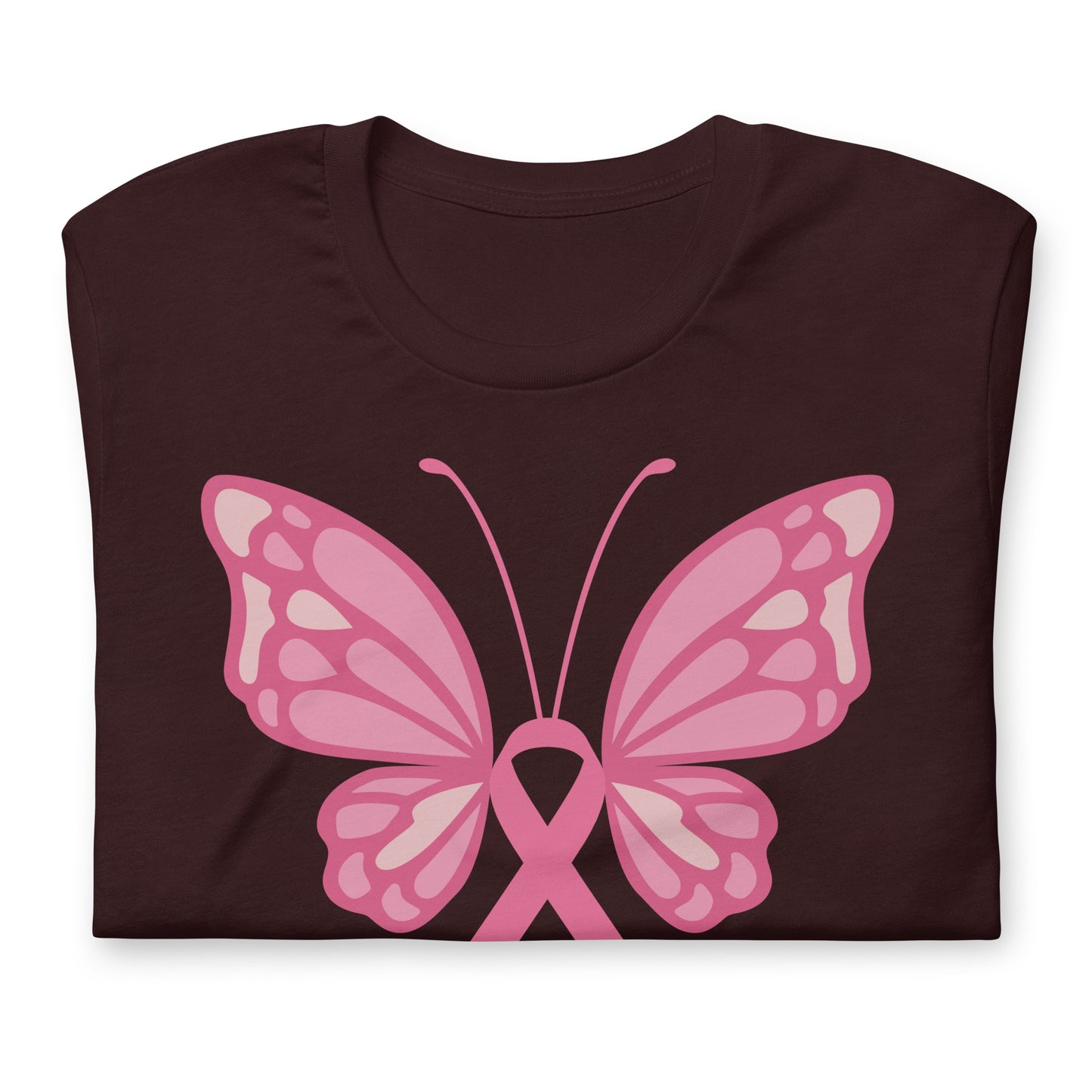 Breast Cancer Awareness Butterfly Bella Canvas Adult T-Shirt