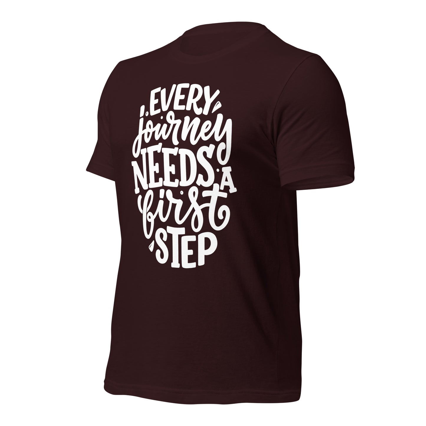 Every Journey Needs a First Step Quality Cotton Bella Canvas Adult T-Shirt