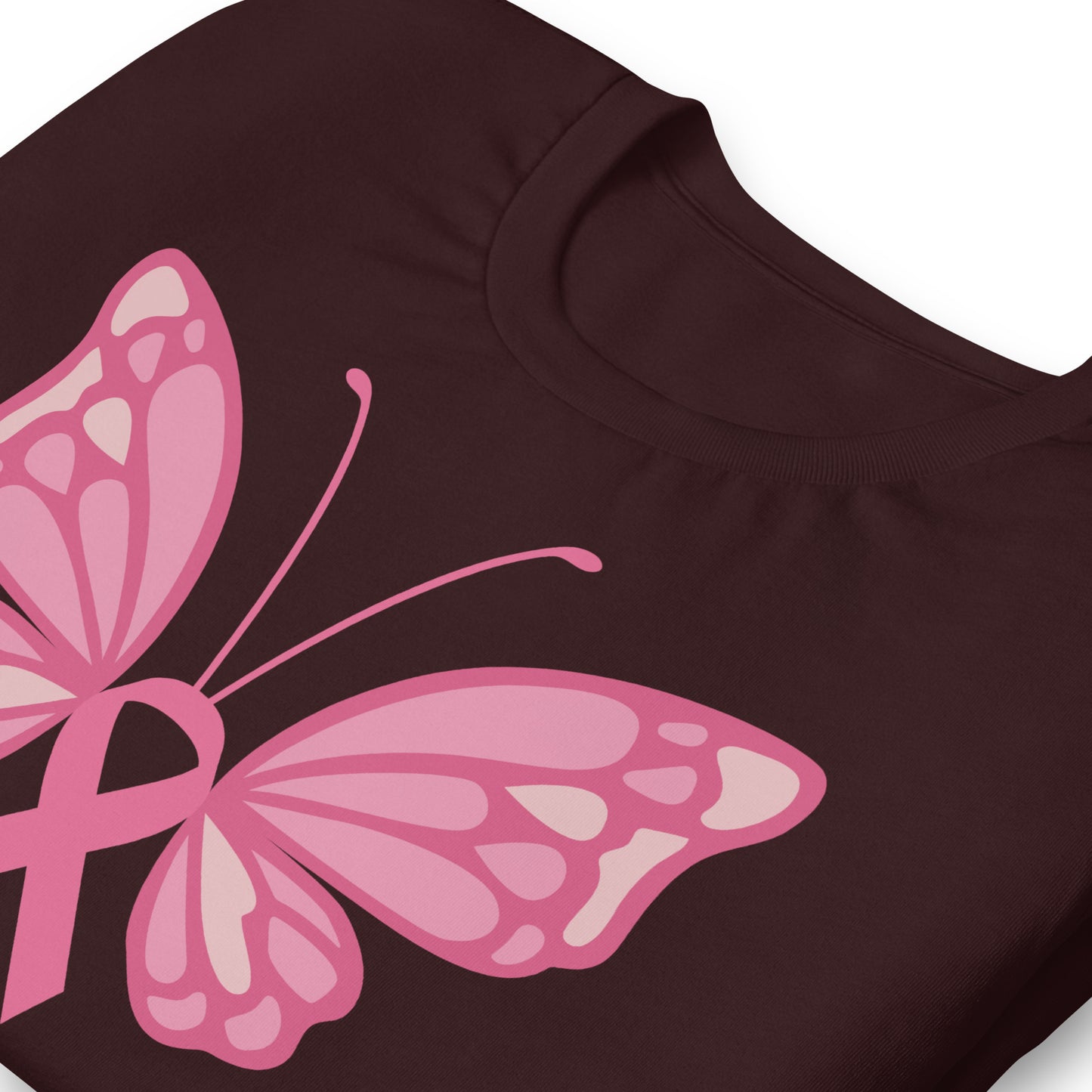 Breast Cancer Awareness Butterfly Bella Canvas Adult T-Shirt