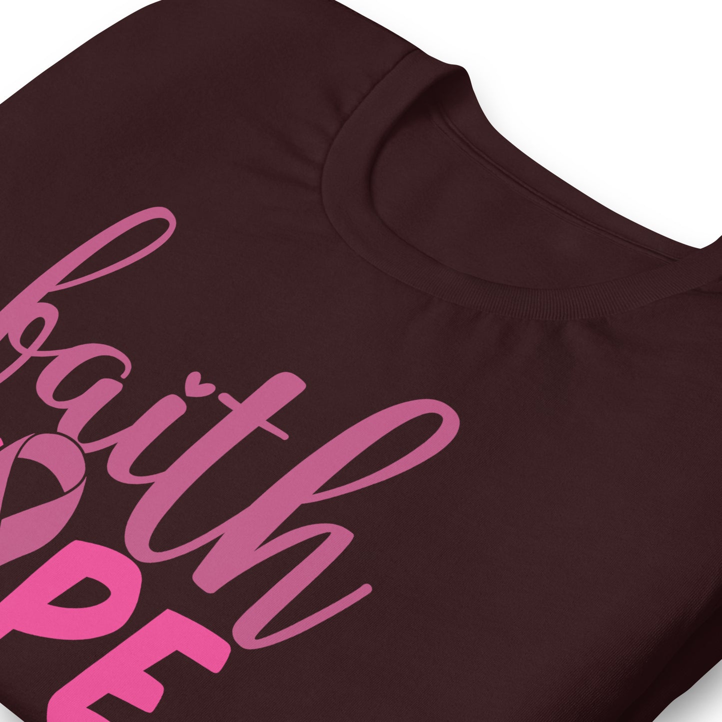 Faith Hope Love Breast Cancer Awareness Bella Canvas Adult T-Shirt