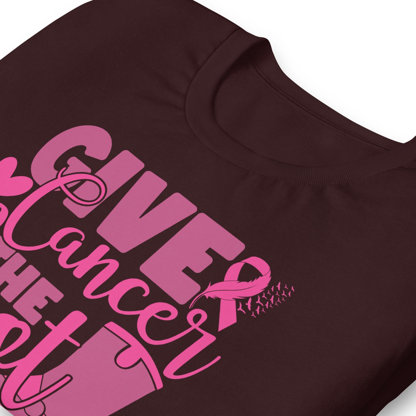 Give Cancer The Boot Breast Cancer Awareness Bella Canvas Adult T-Shirt
