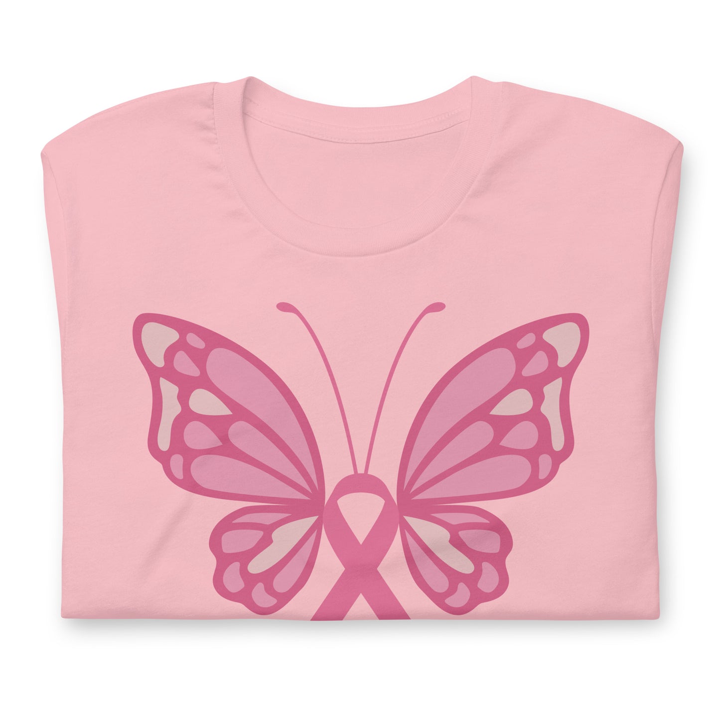 Breast Cancer Awareness Butterfly Bella Canvas Adult T-Shirt
