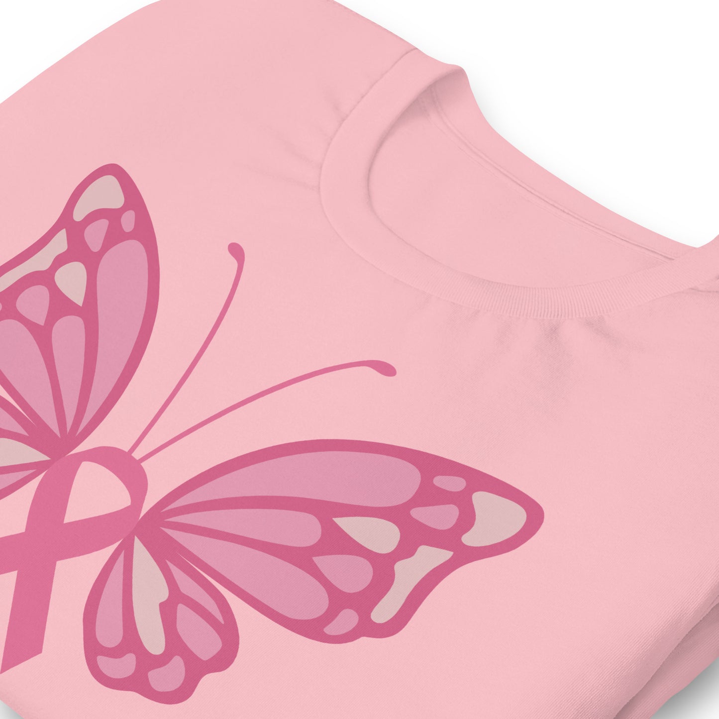 Breast Cancer Awareness Butterfly Bella Canvas Adult T-Shirt