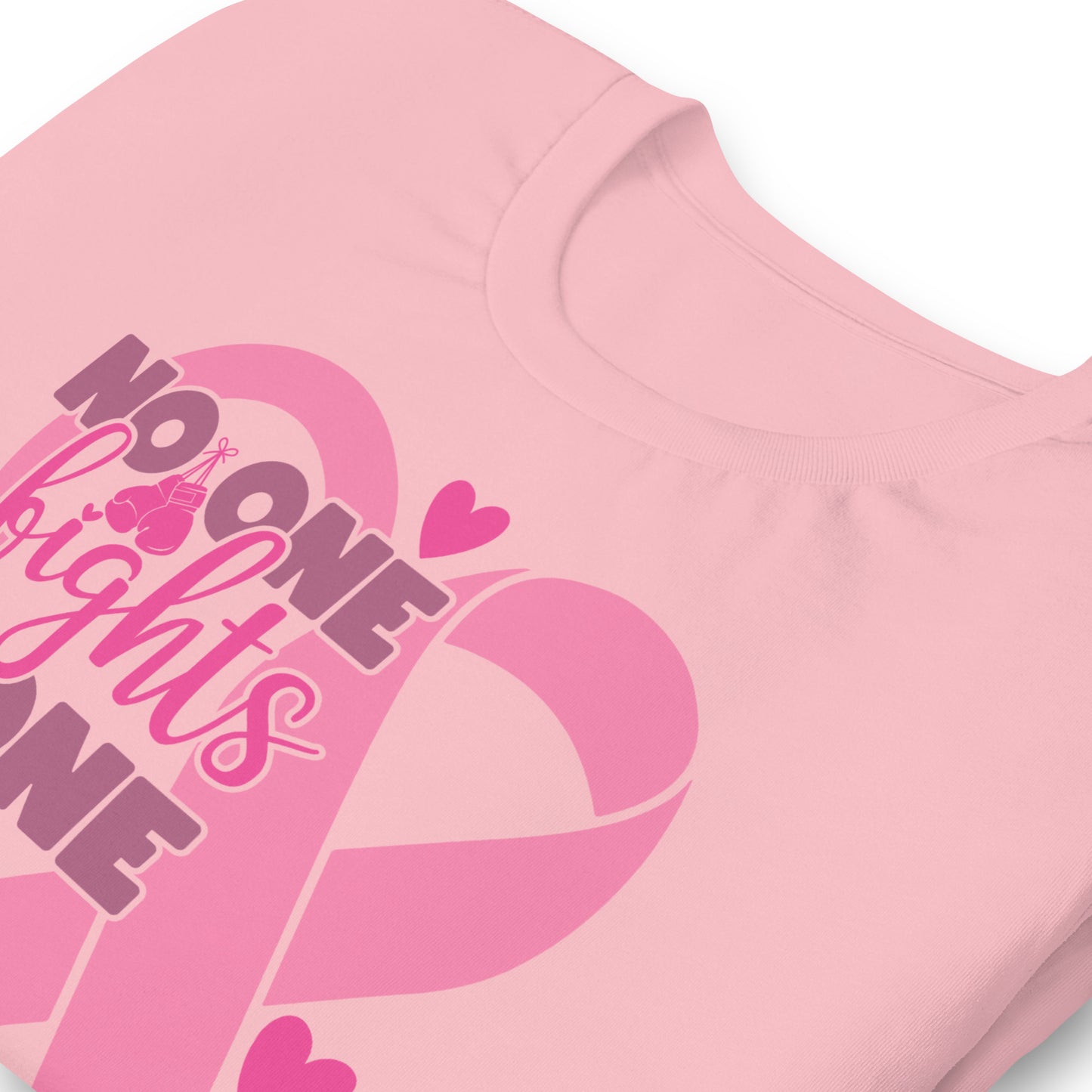 No Fights Alone Breast Cancer Awareness Bella Canvas Adult T-Shirt