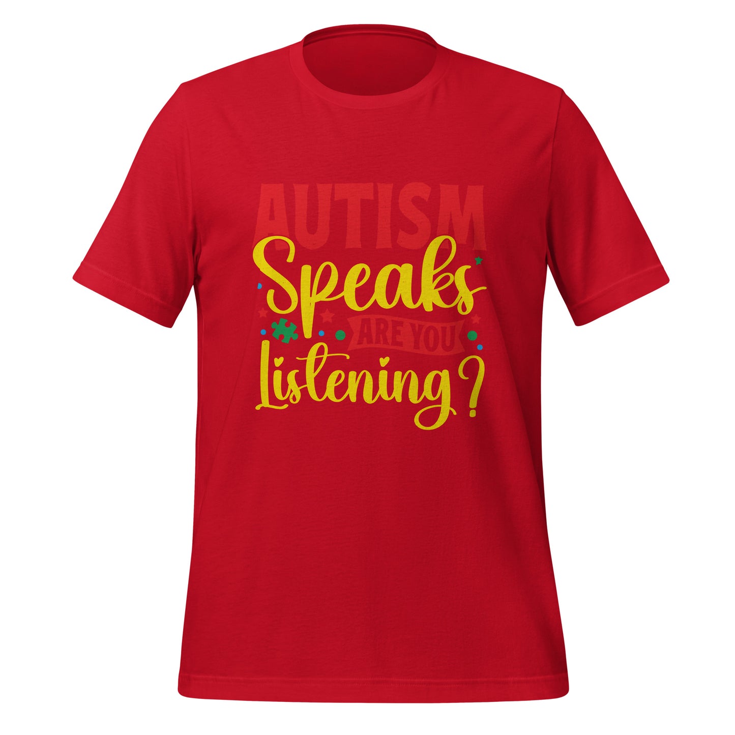 Autism Acceptance Together Quality Cotton Bella Canvas Adult T-Shirt