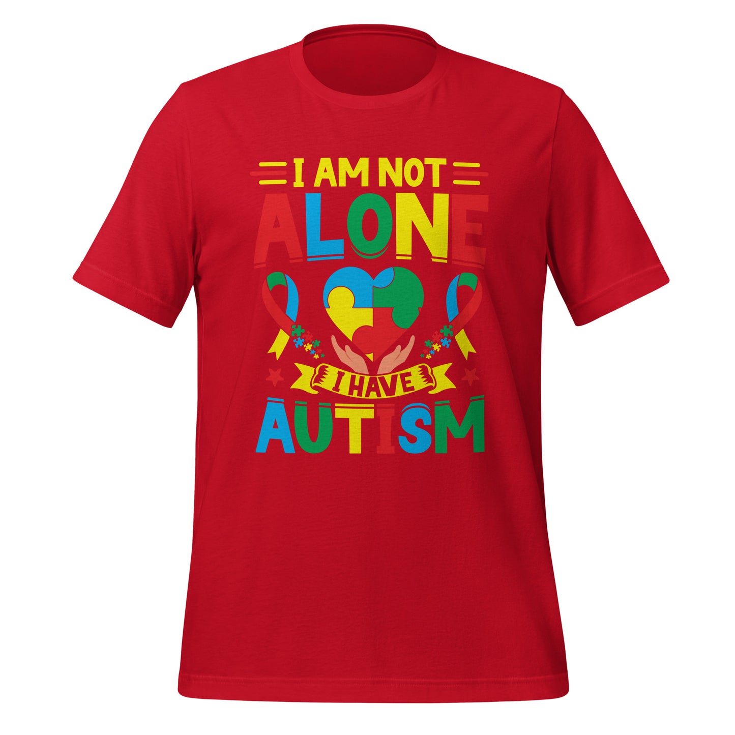 Autism Acceptance Together Quality Cotton Bella Canvas Adult T-Shirt