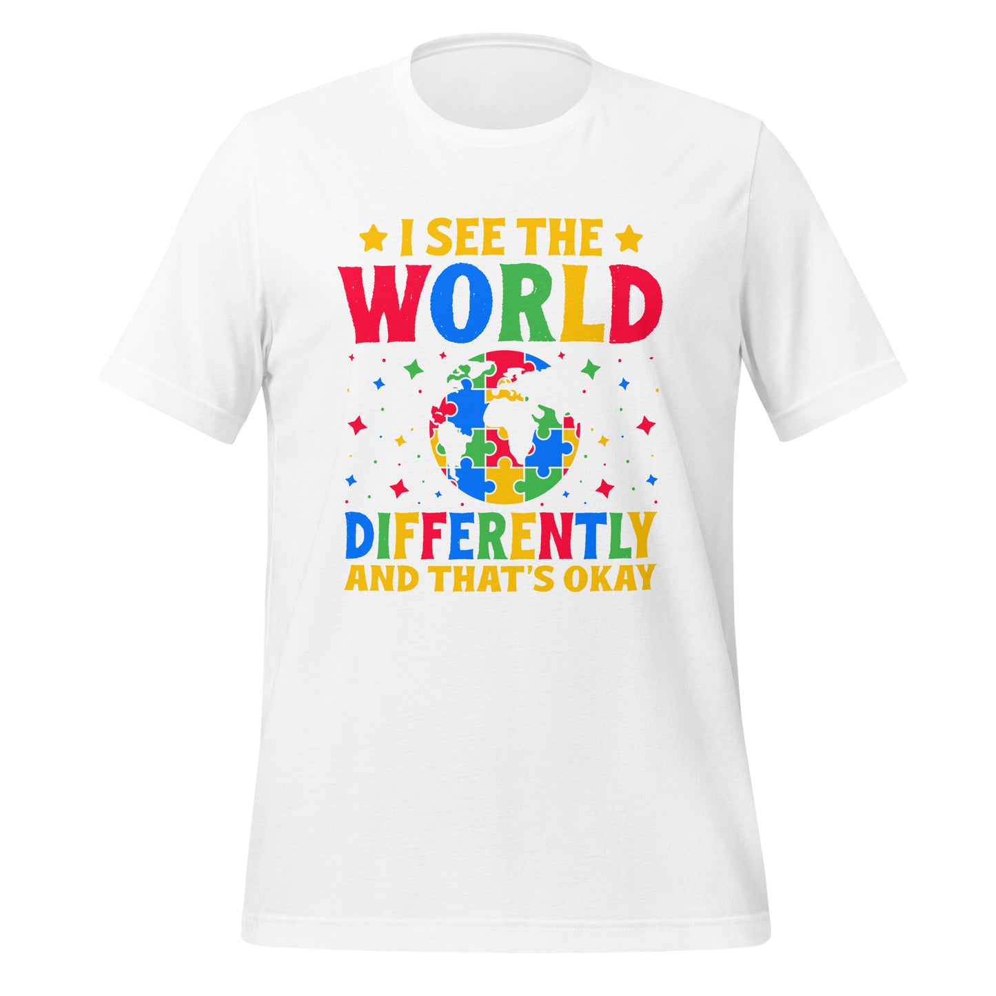 Autism Acceptance Together Quality Cotton Bella Canvas Adult T-Shirt