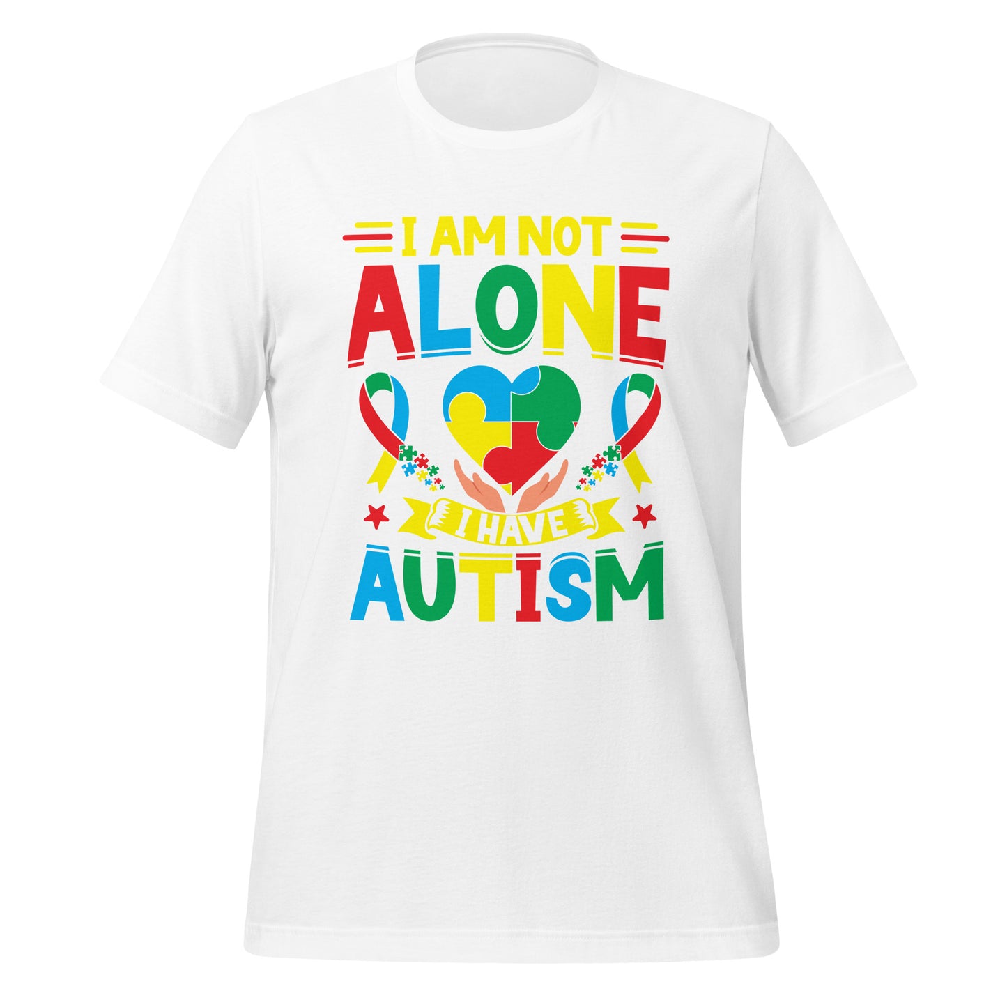 Autism Acceptance Together Quality Cotton Bella Canvas Adult T-Shirt