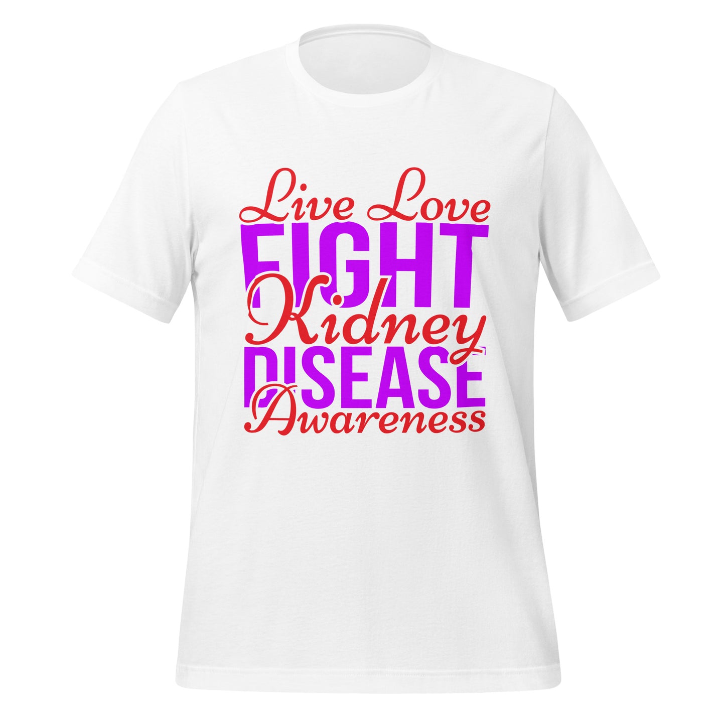 Kidney Awareness Quality Cotton Bella Canvas Adult T-Shirt