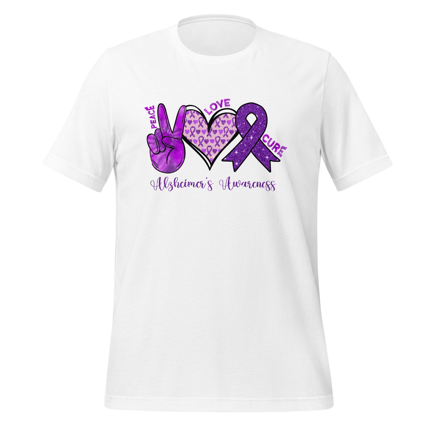 Alzheimer's Awareness Quality Cotton Bella Canvas Adult T-Shirt