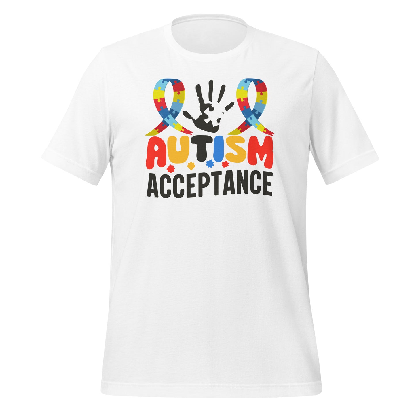 Autism Acceptance Together Quality Cotton Bella Canvas Adult T-Shirt