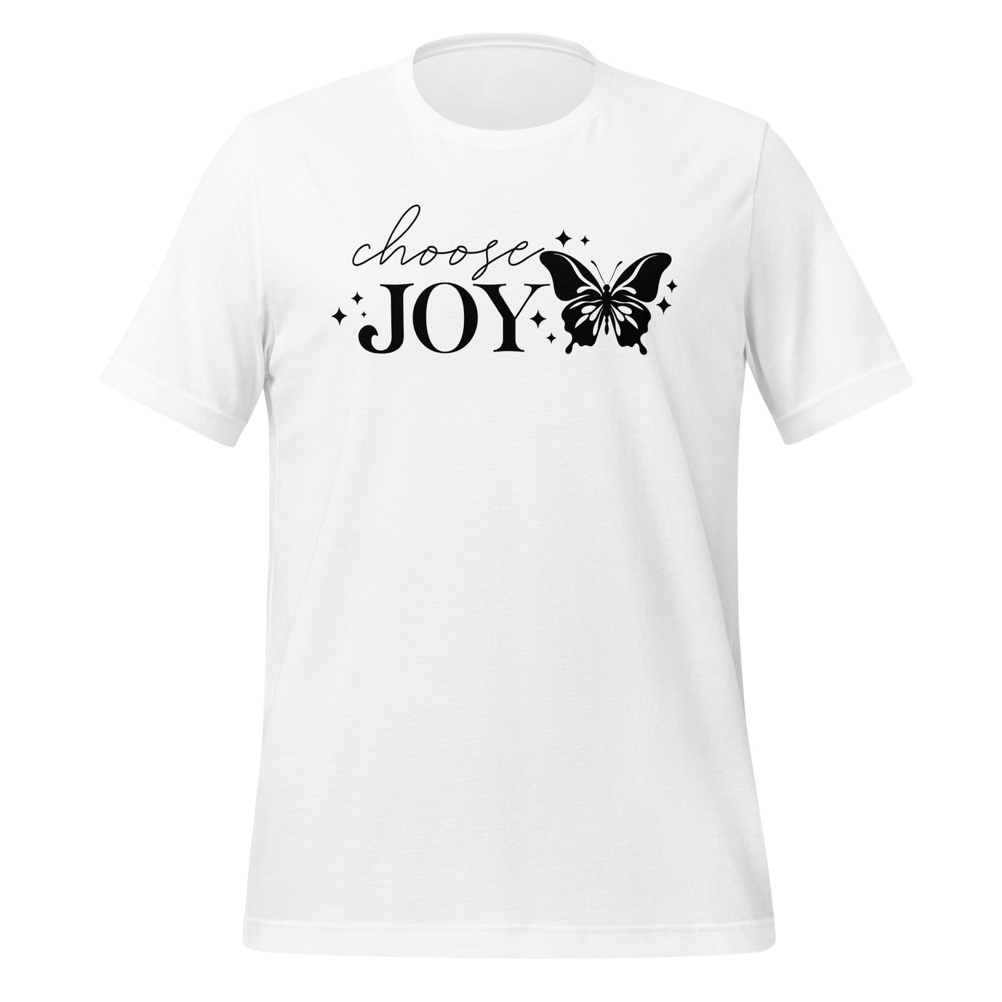 Choose Joy Butterfly Quality Cotton Bella Canvas Adult T-Shirt