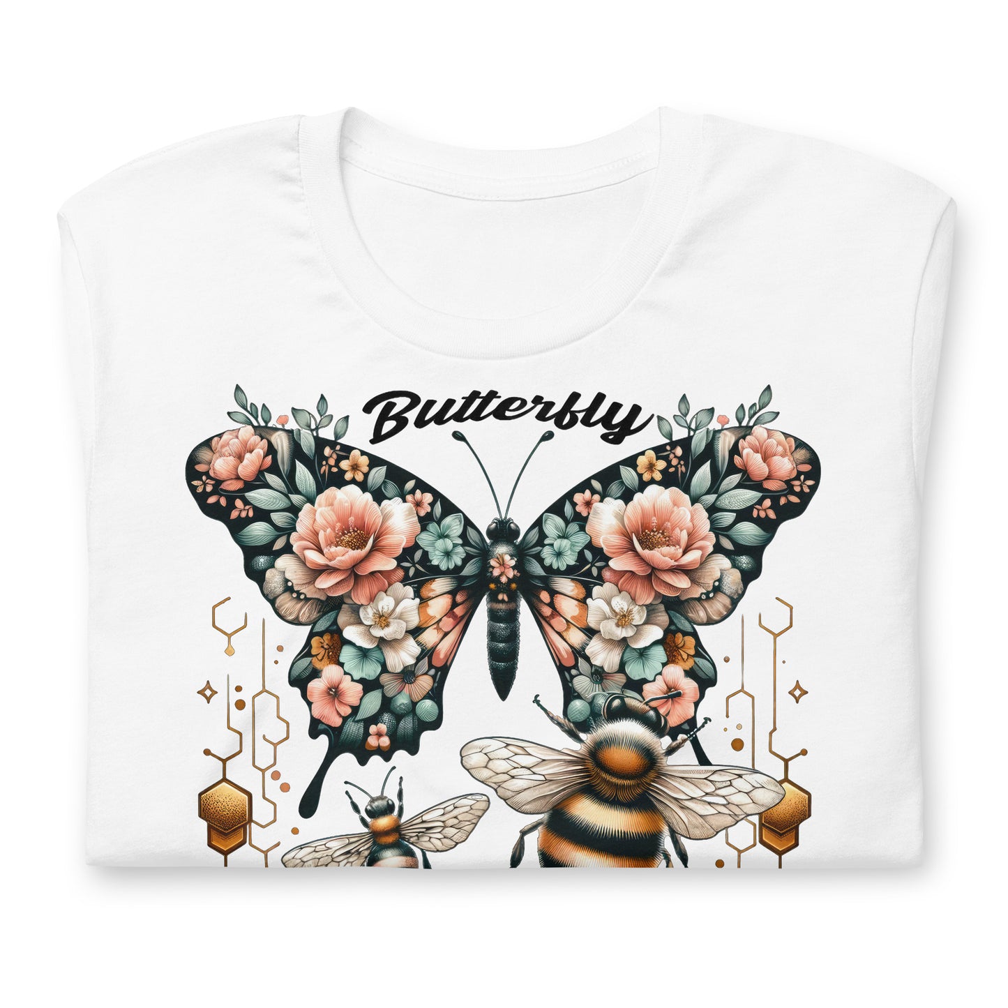 Butterfly, Sting Like a Bee Quality Cotton Bella Canvas Adult T-Shirt