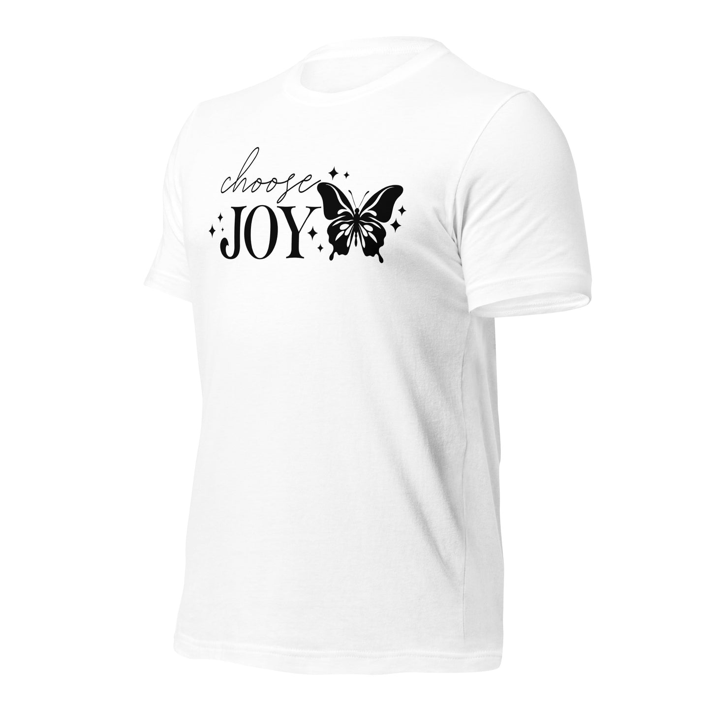 Choose Joy Butterfly Quality Cotton Bella Canvas Adult T-Shirt
