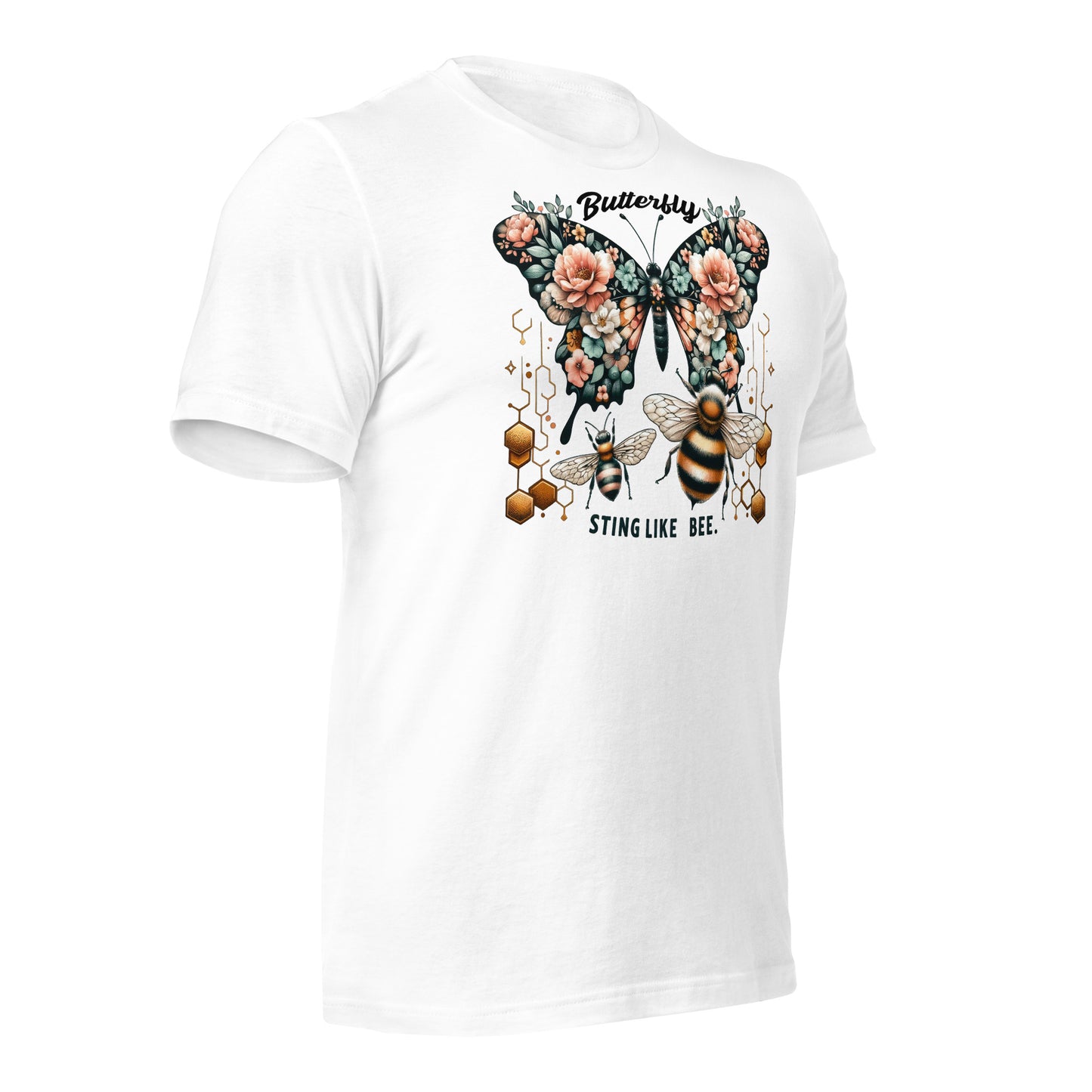 Butterfly, Sting Like a Bee Quality Cotton Bella Canvas Adult T-Shirt