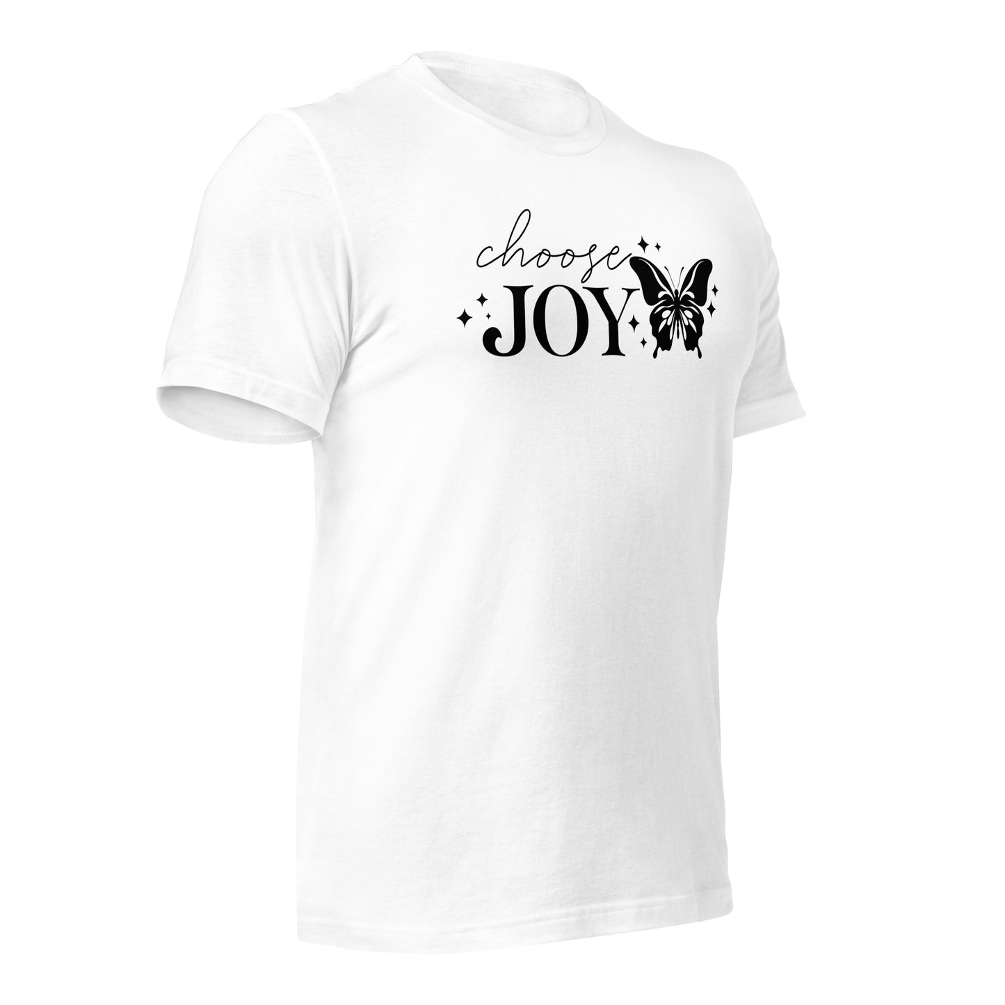 Choose Joy Butterfly Quality Cotton Bella Canvas Adult T-Shirt