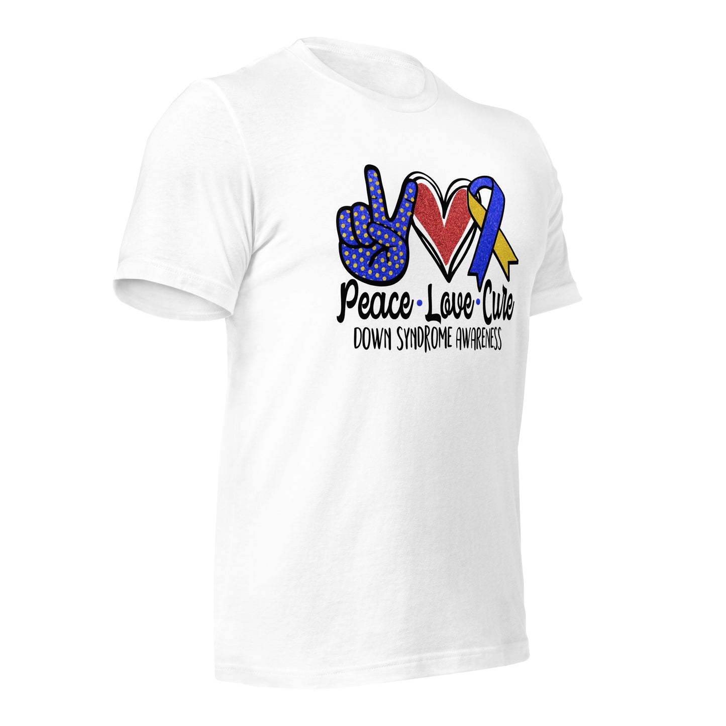 Down Syndrome Awareness Quality Cotton Bella Canvas Adult T-Shirt