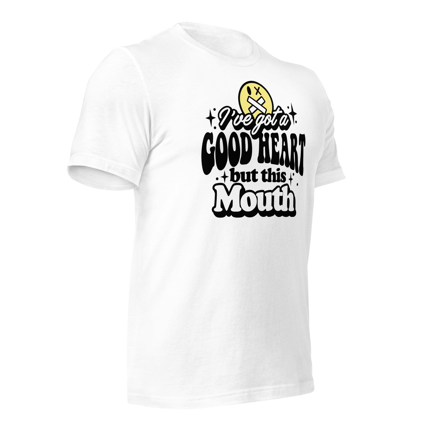 I've Got a Good Heart but This Mouth Bella Canvas Adult T-Shirt