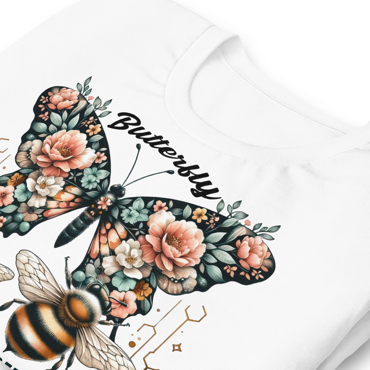 Butterfly, Sting Like a Bee Quality Cotton Bella Canvas Adult T-Shirt