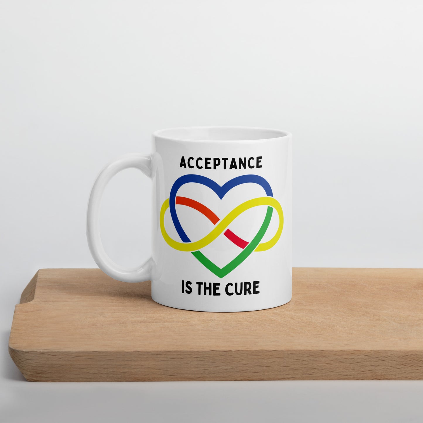 Autism Acceptance is the Cure Ceramic Coffee Mug