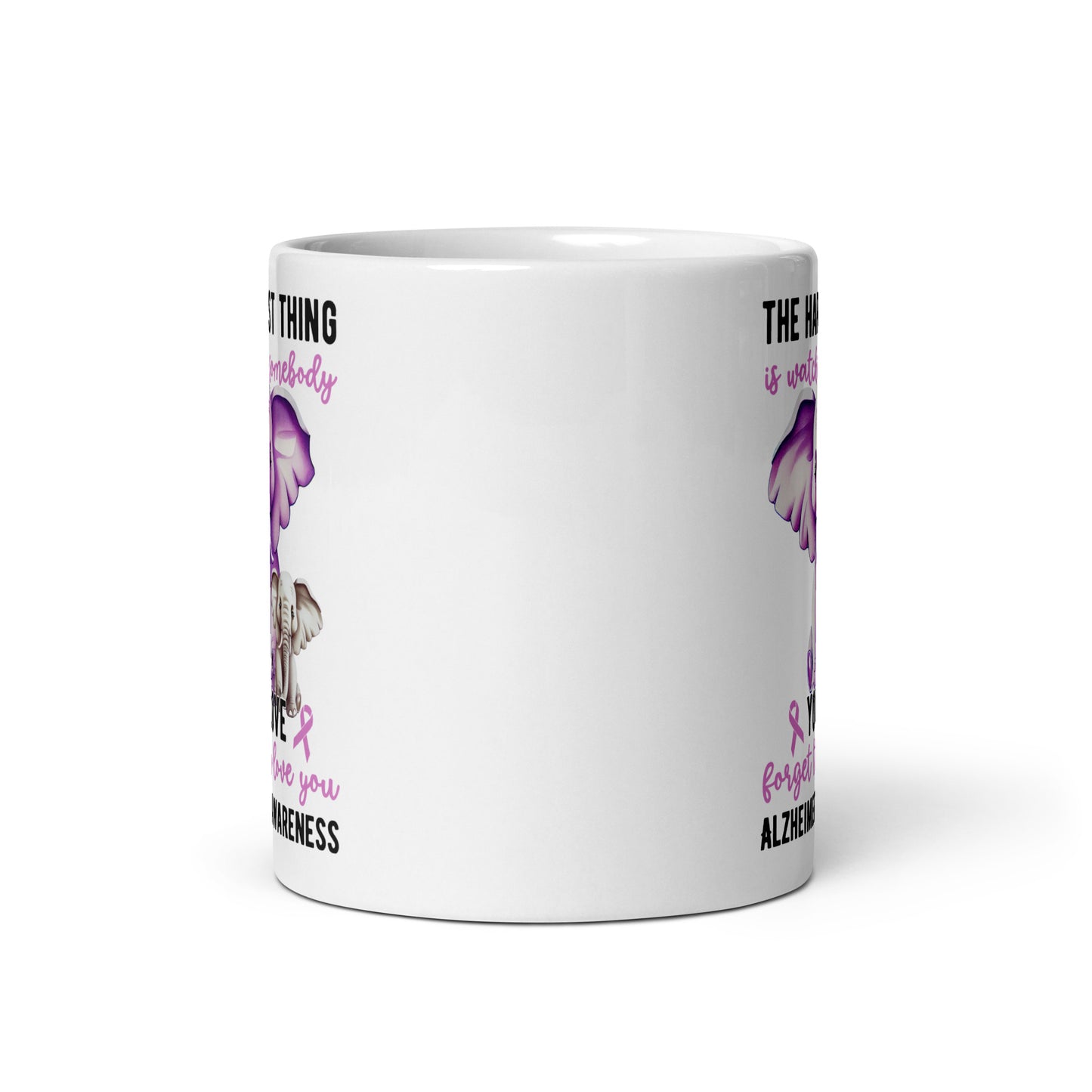 The Hardest Thing Alzheimer's Awareness Ceramic Coffee Mug