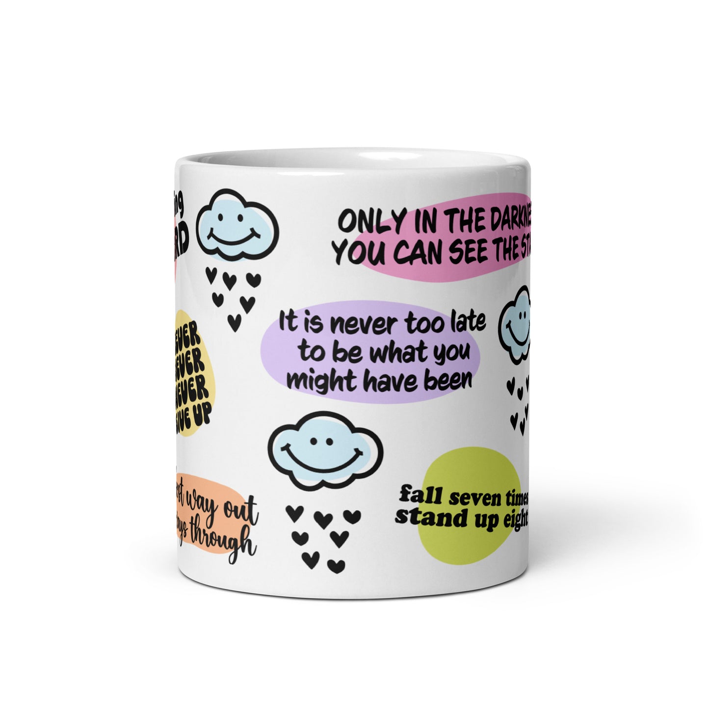 Never Give Up Self Care Awareness Ceramic Coffee Mug