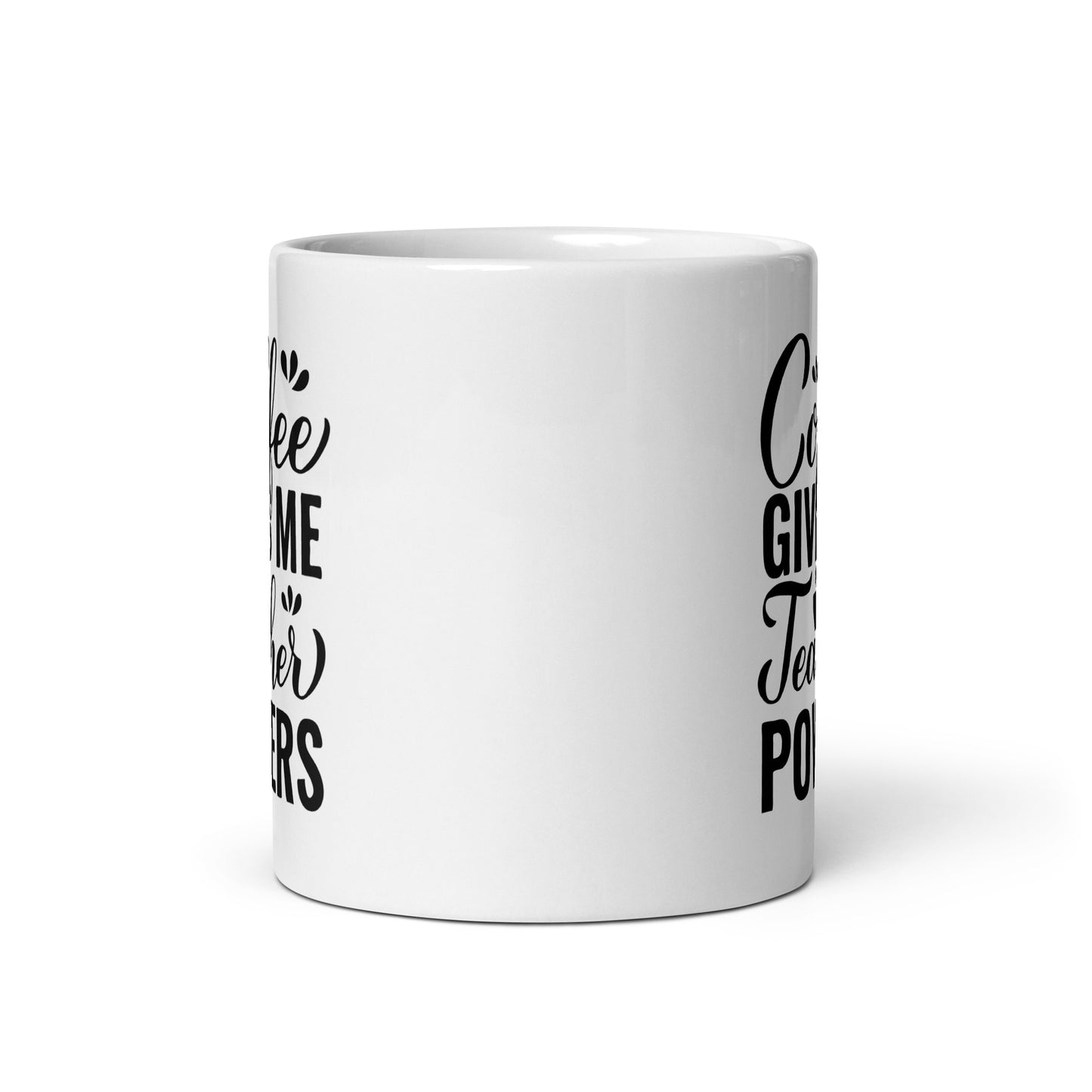 Coffee Gives Me Teacher Powers Ceramic Coffee Mug