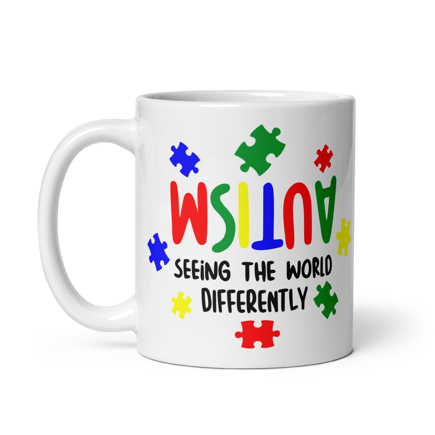 Seeing the World Differently Autism Acceptance Ceramic Coffee Mug
