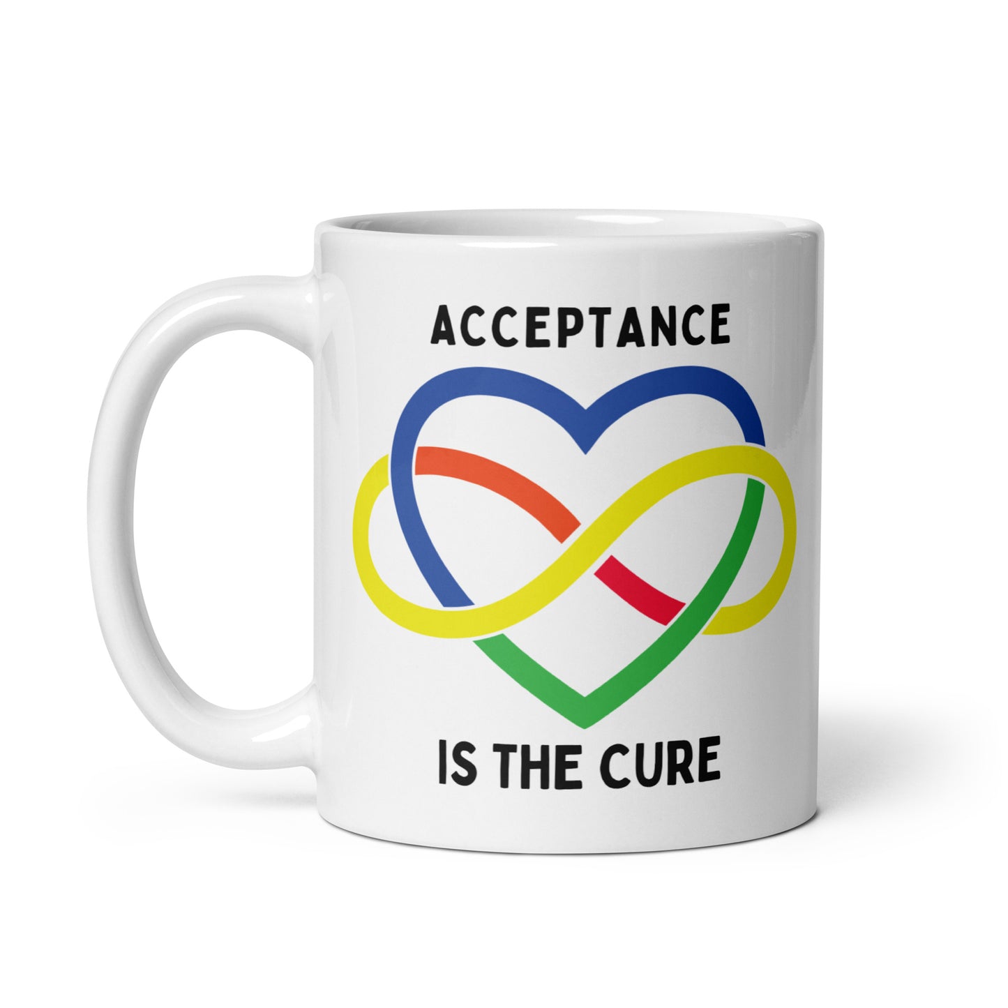 Autism Acceptance is the Cure Ceramic Coffee Mug