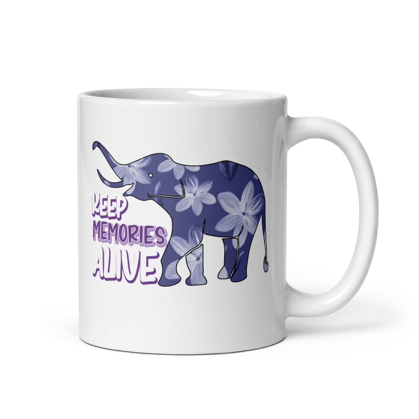 Keep Memories Alive Alzheimer's Awareness Ceramic Coffee Mug