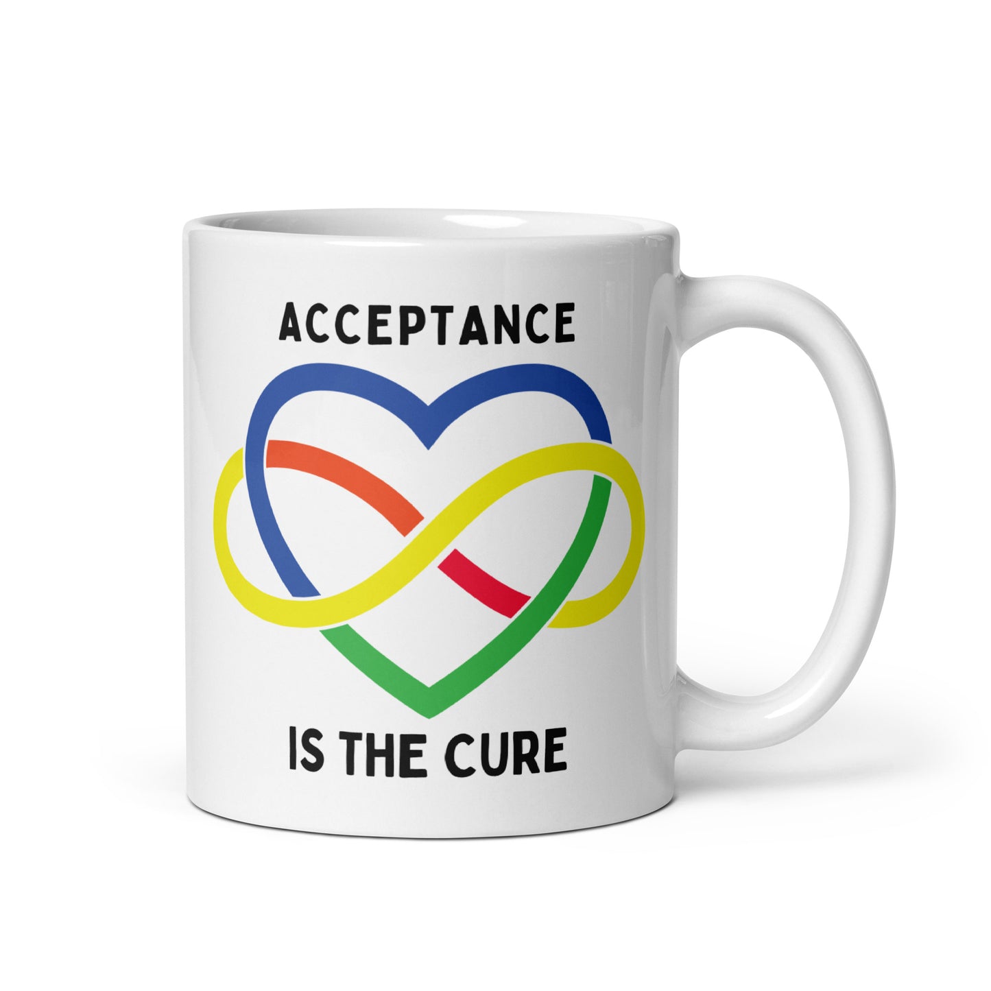 Autism Acceptance is the Cure Ceramic Coffee Mug