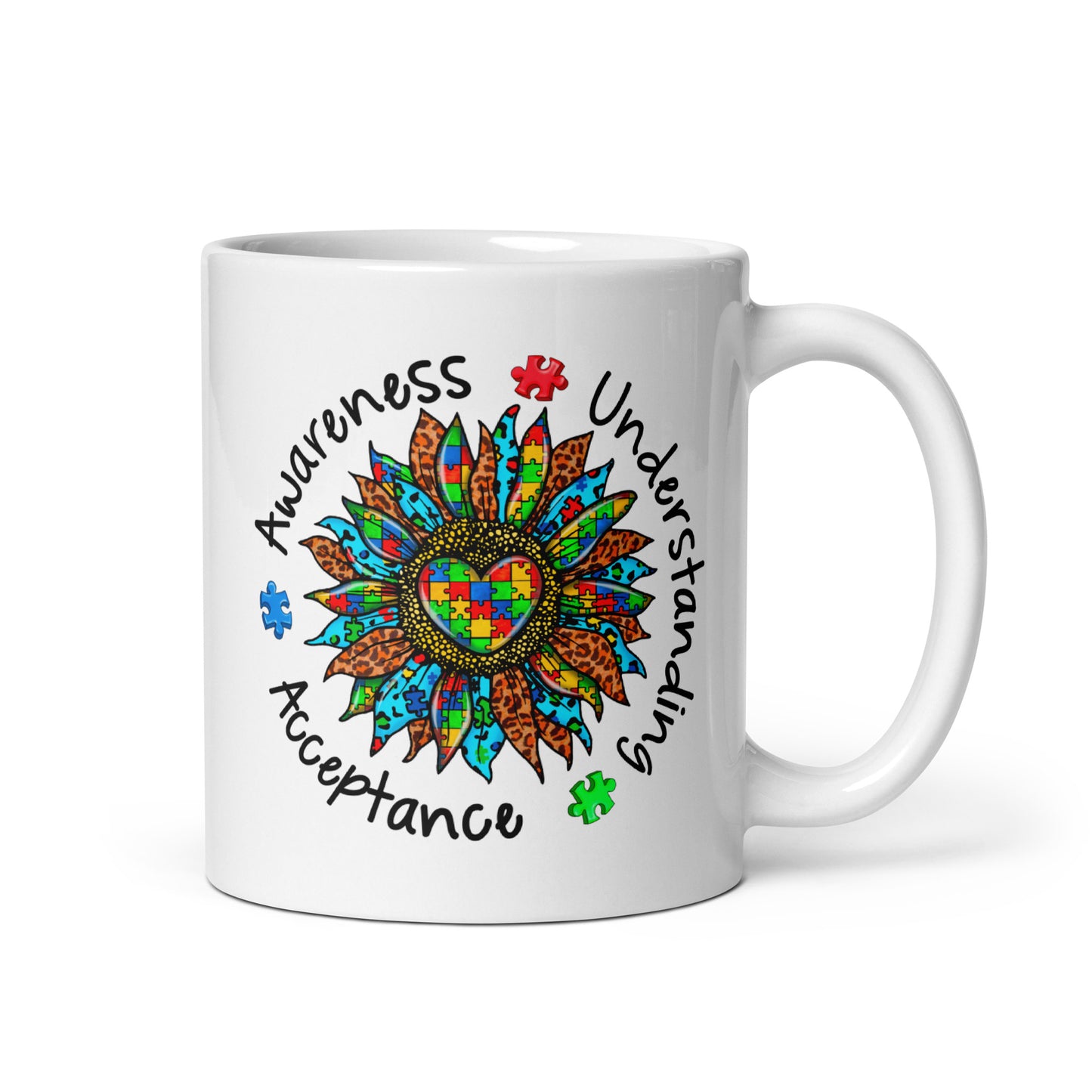 Autism Awareness Understanding Acceptance Ceramic Coffee Mug