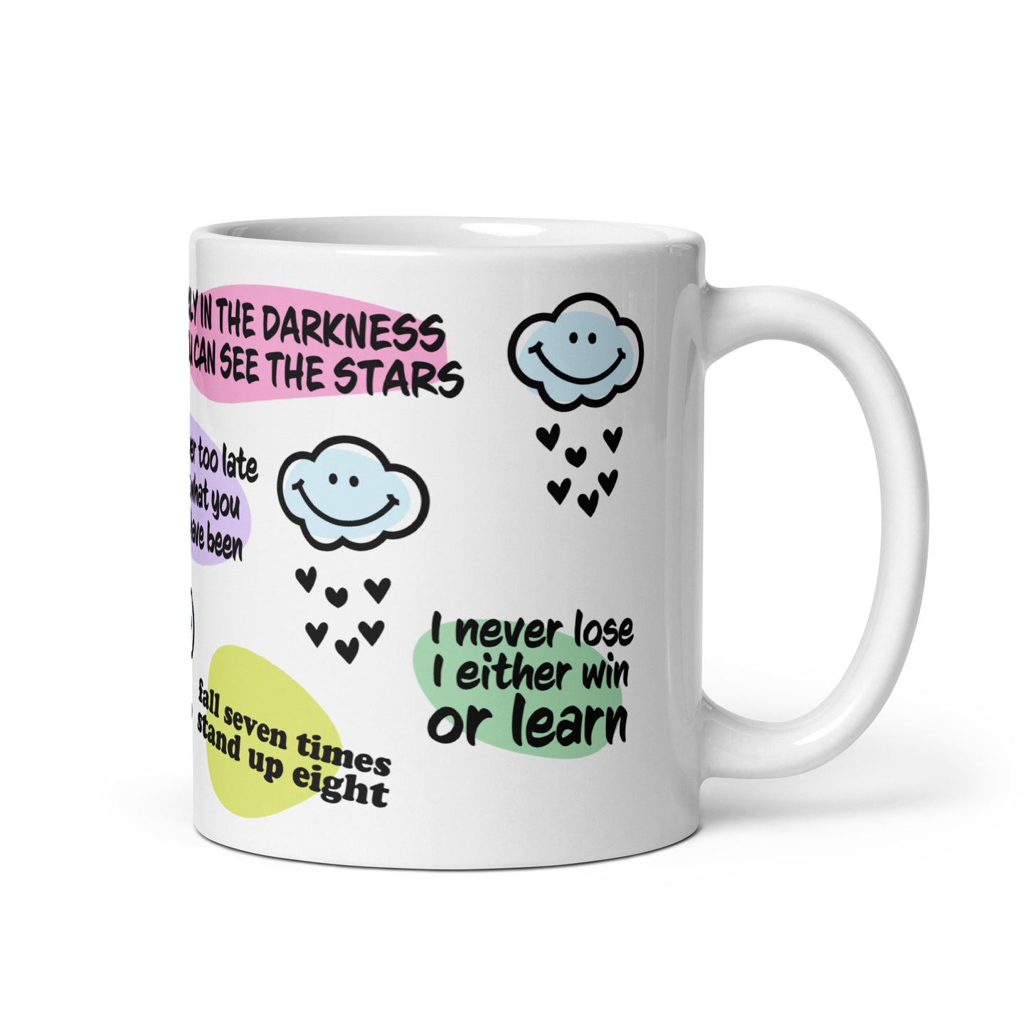 Never Give Up Self Care Awareness Ceramic Coffee Mug