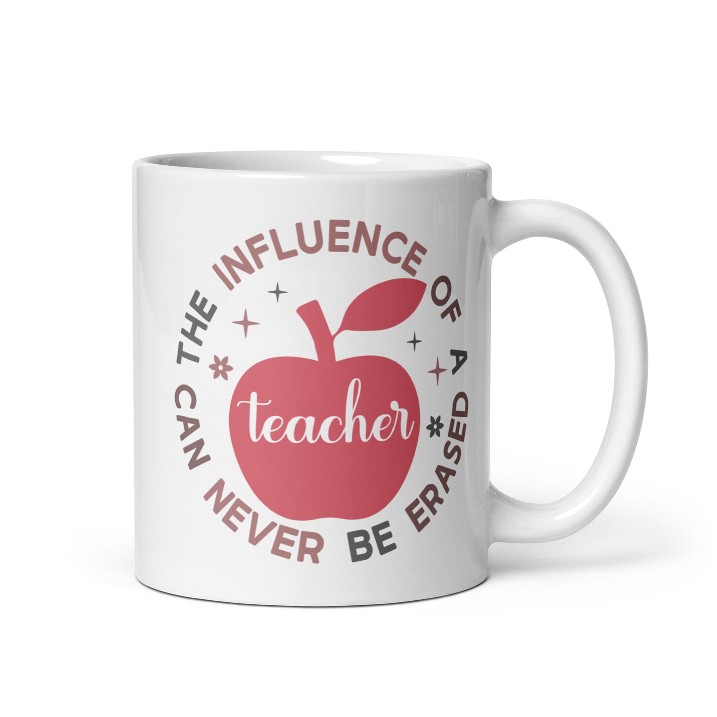 The Influence of a Teacher Can Never Be Erased Ceramic Coffee Mug
