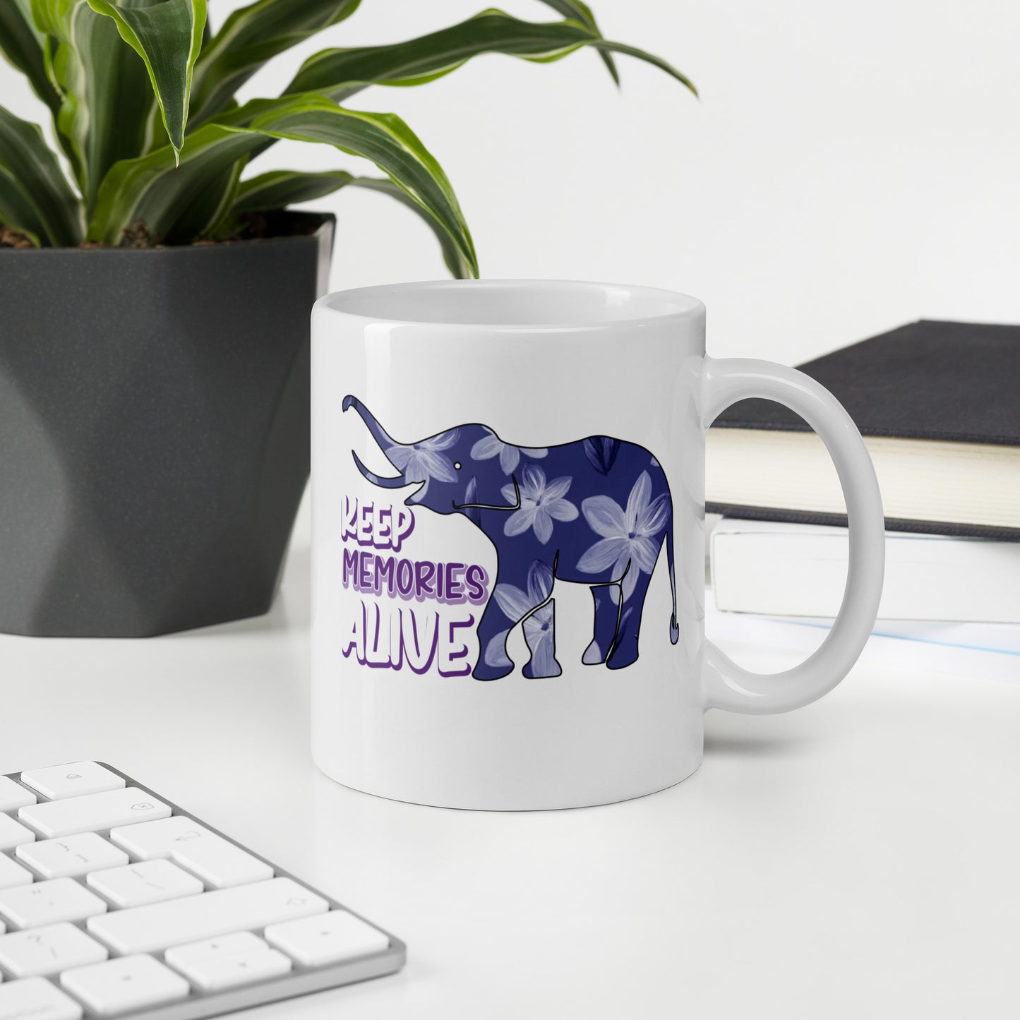 Keep Memories Alive Alzheimer's Awareness Ceramic Coffee Mug