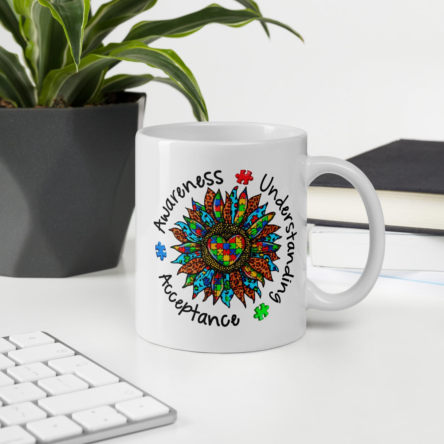 Autism Awareness Understanding Acceptance Ceramic Coffee Mug