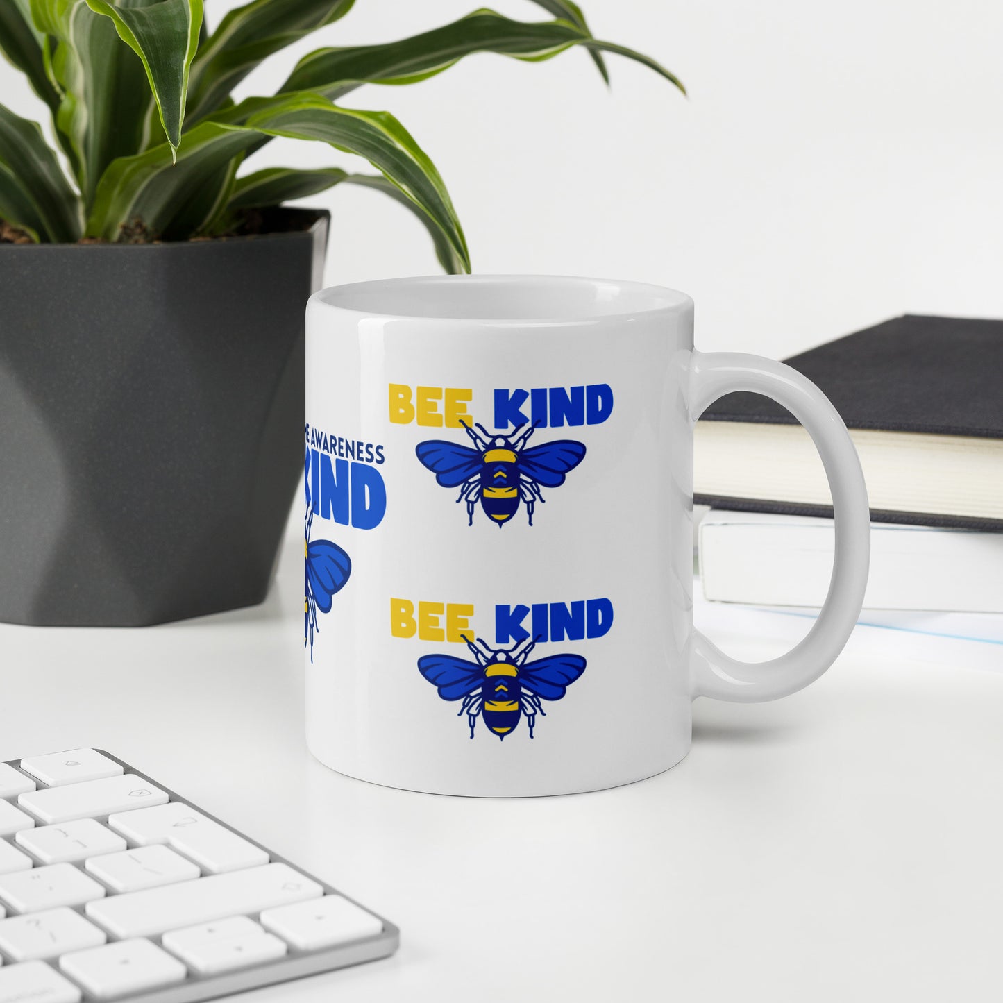 Down Syndrome Awareness Bee Kind Ceramic Coffee Mug